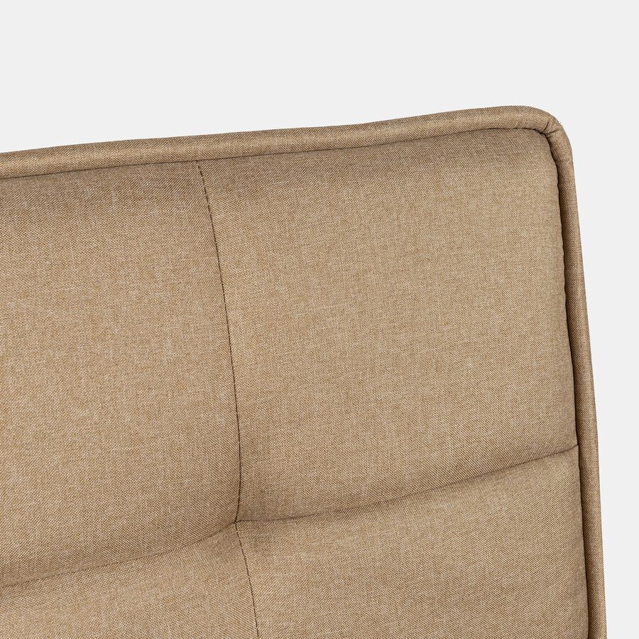 Sof&aacute; cama de lino caqui 178x81/105x80cm