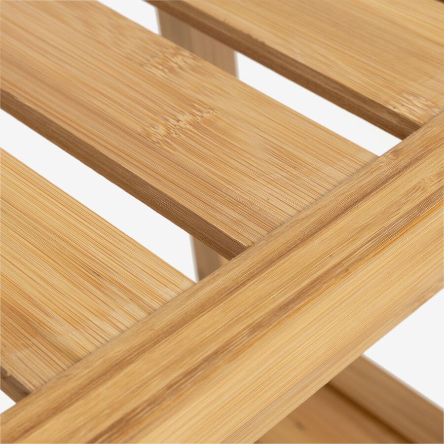 Taburete de bambú Aldo 40x25x46cm