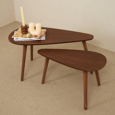 Mesa auxiliar de madera Toledo 60x30x35cm