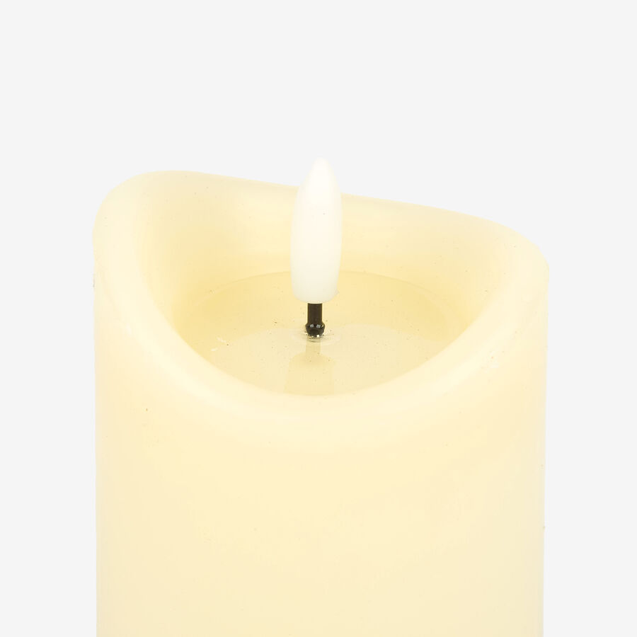 Set de 3 velas LED beige