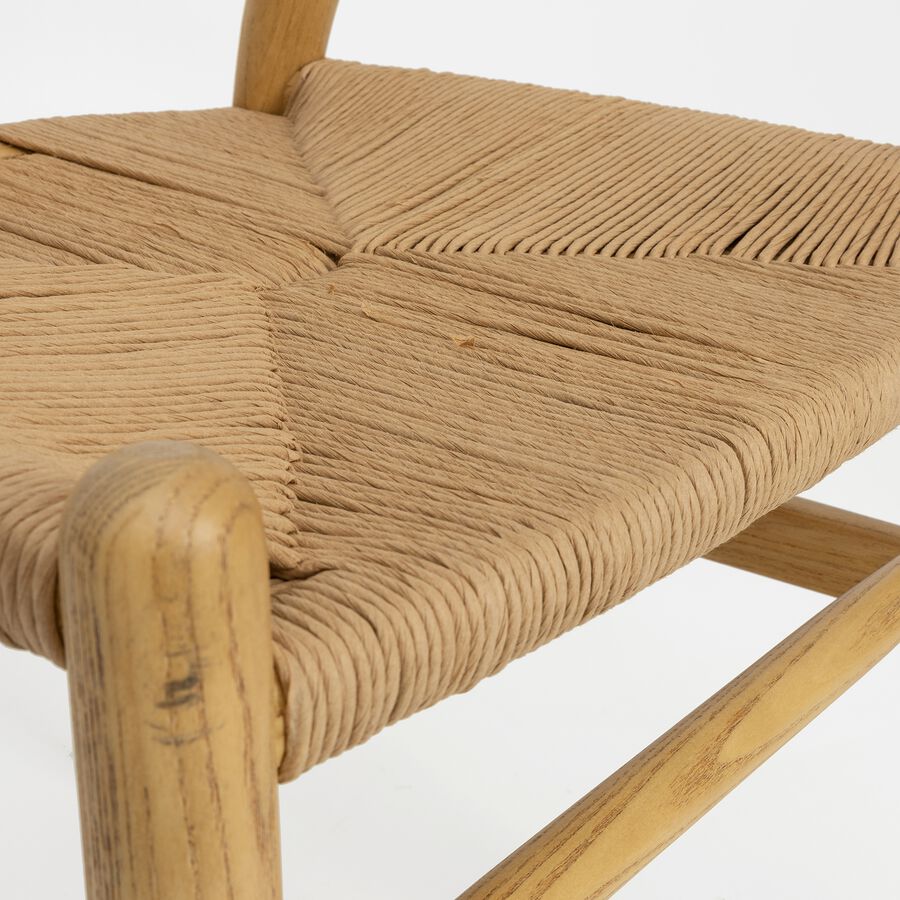 Silla de comedor de madera natural Irma 49x42x78cm Clau&Chloe