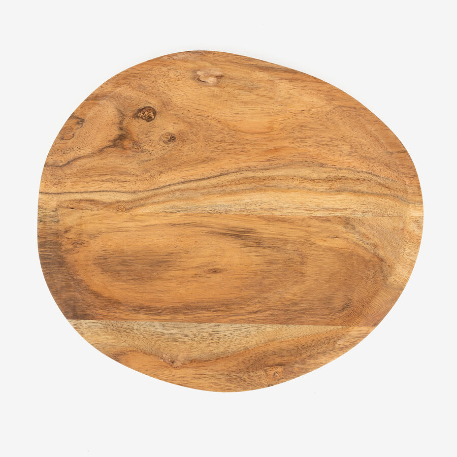 Centro de mesa de madera de acacia Simal 27x40cm