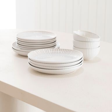 Vajilla de gres blanco Tauber