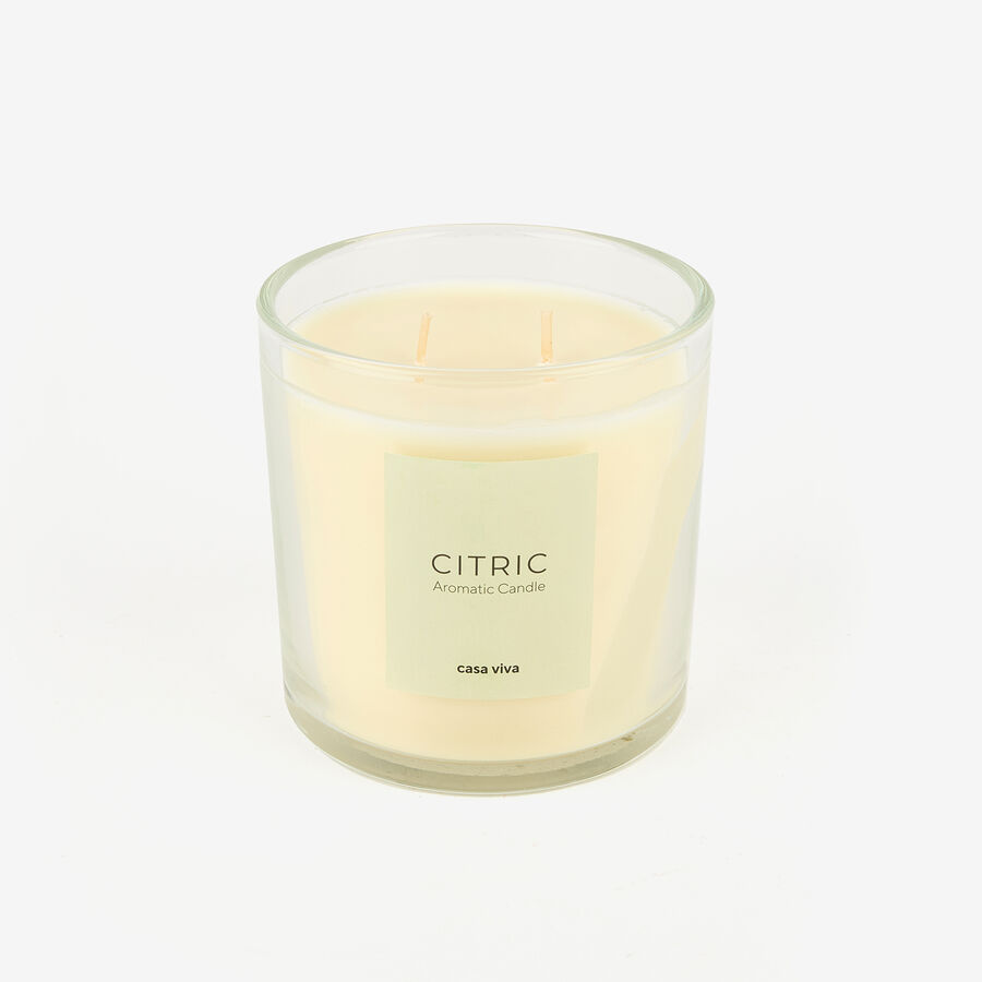 Vela arom&aacute;tica Citric 450g &Oslash;11x11cm 