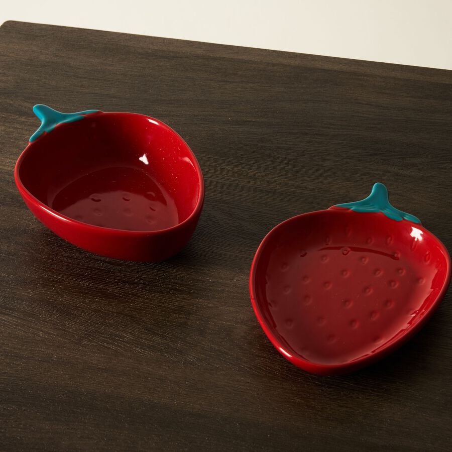 Plato de gres Fresa 18x12cm