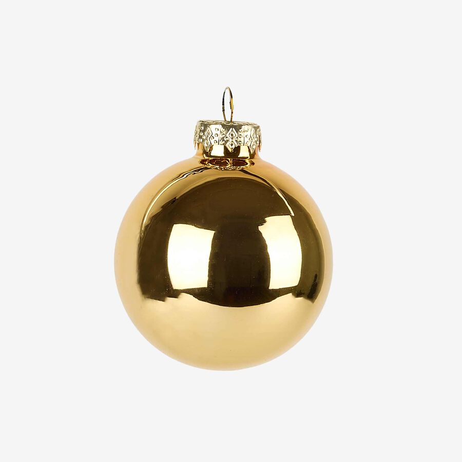 Set de 16 bolas doradas &Oslash;6cm