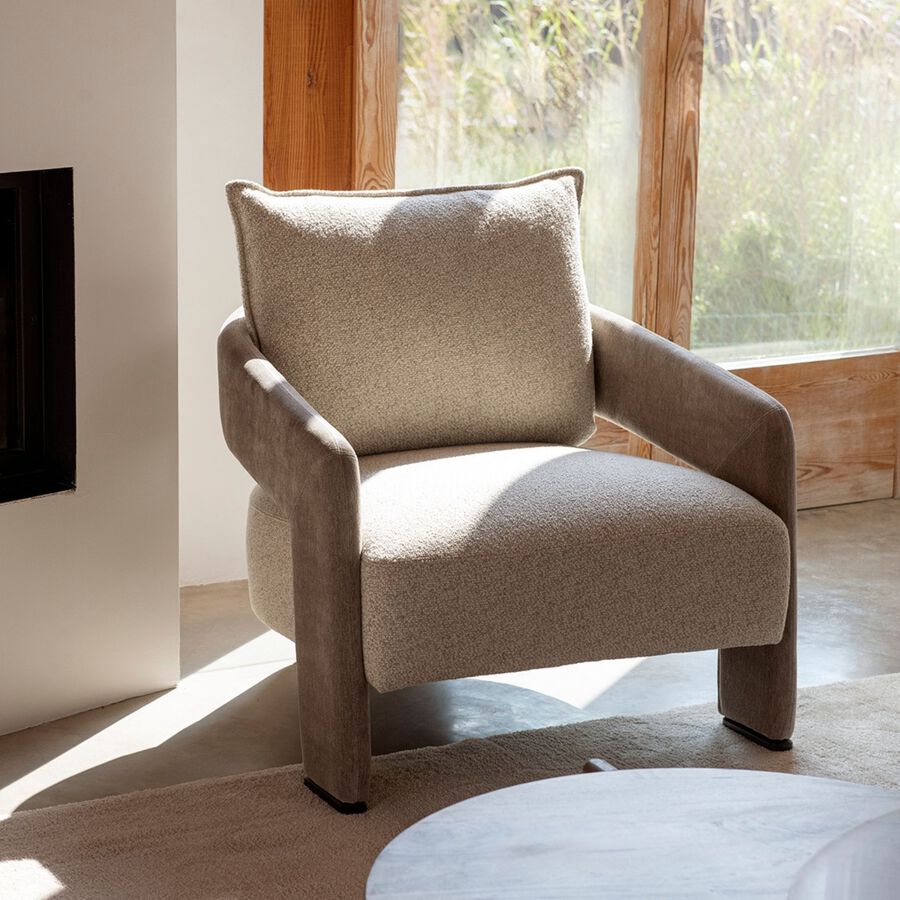 Butaca beige Regina 83x82x69cm Clau&Chloe