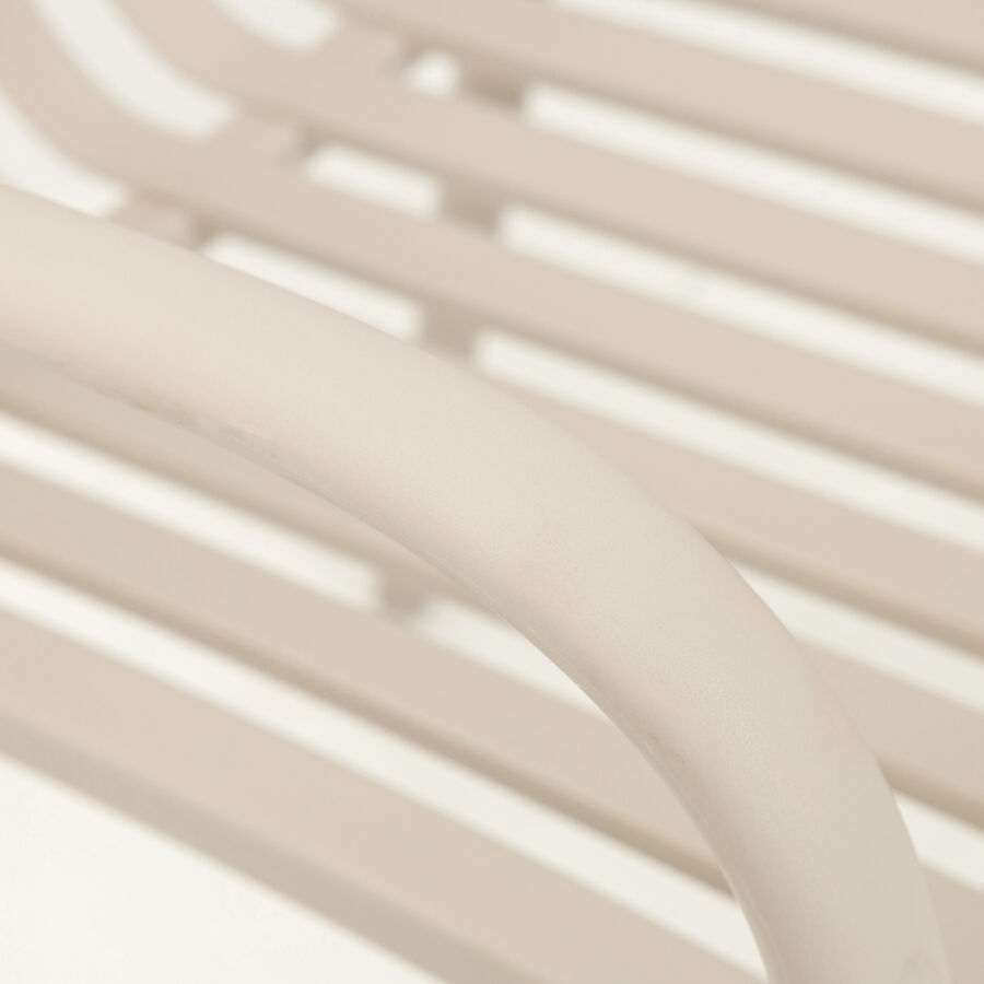 Silla de jard&iacute;n blanca Happel 55x81x57cm