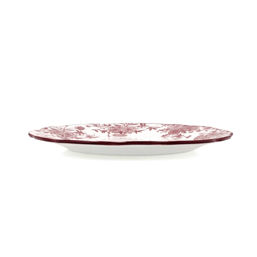 Plato llano burdeos de porcelana Charlotte &Oslash;26cm