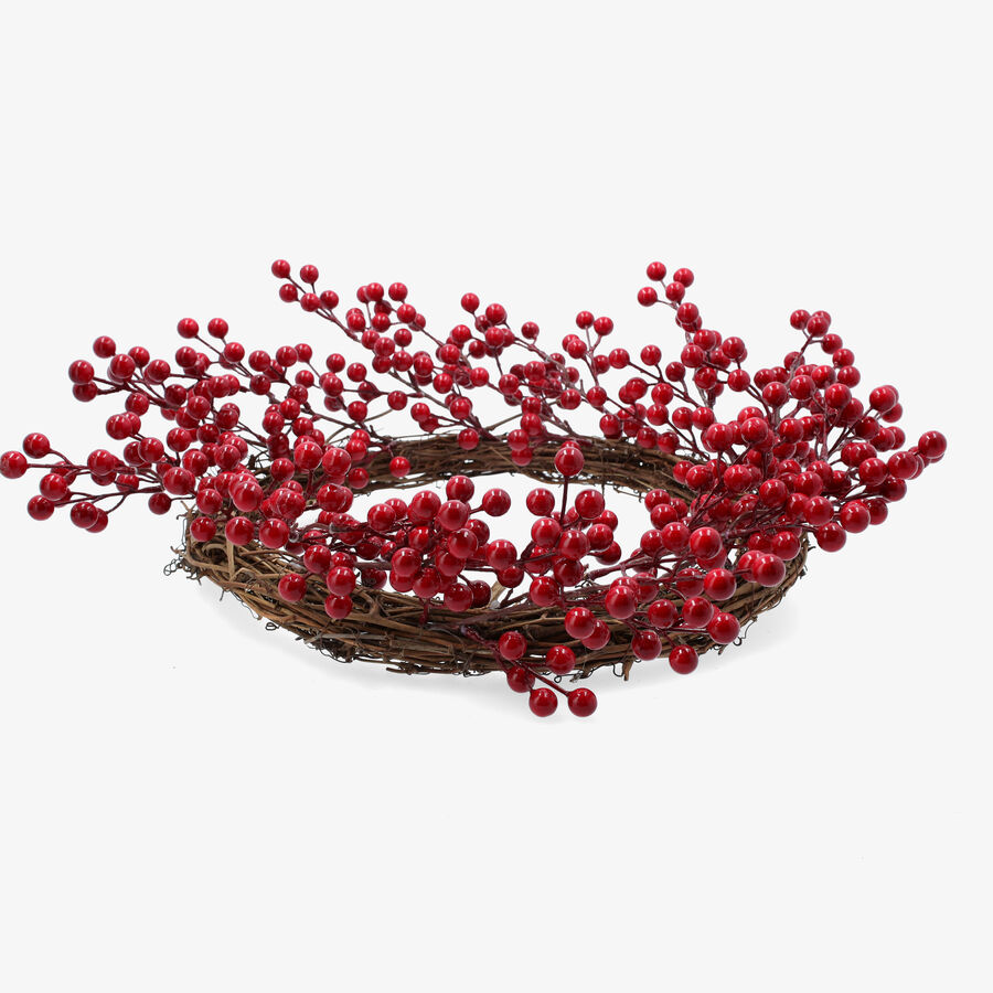 Corona de frutos rojos 50cm