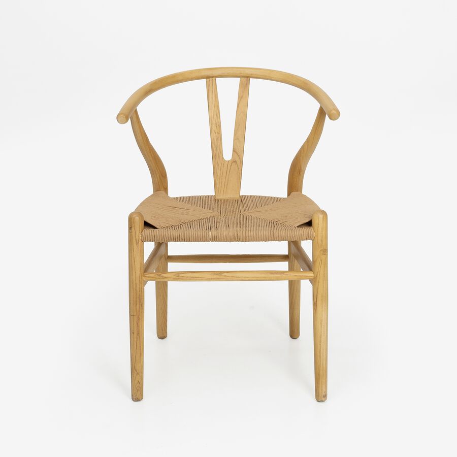Silla de comedor de madera natural Irma 49x42x78cm Clau&Chloe