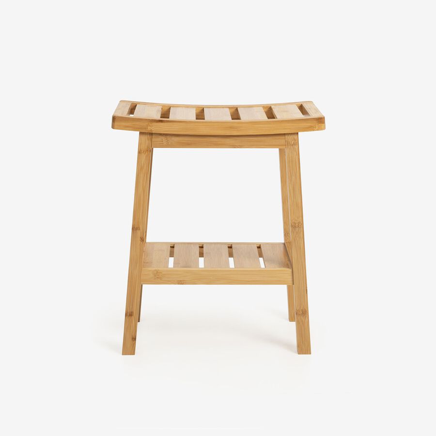 Taburete de bambú Aldo 40x25x46cm