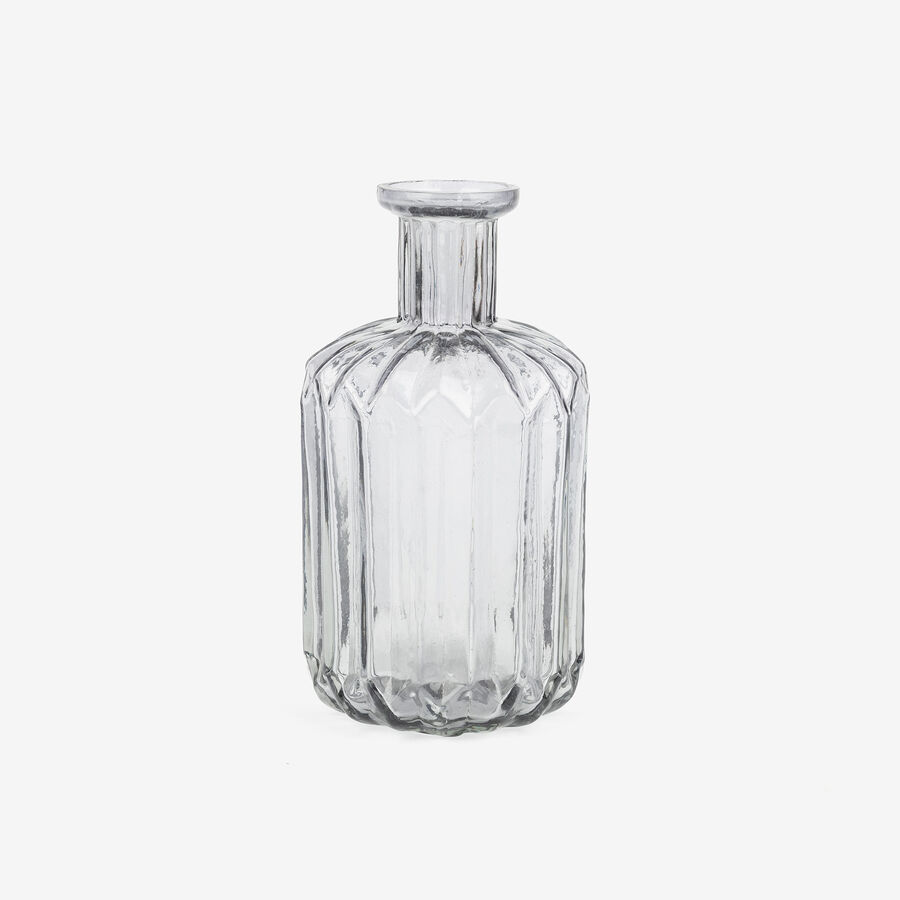 Jarr&oacute;n de cristal azul Minda &Oslash;8x16cm