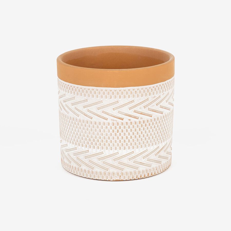 Macetero de cerámica en varios diseños Ø13,8x13cm