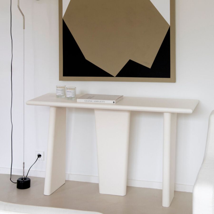 Consola de madera de mango Moscú 130x40x75cm Clau&Chloe