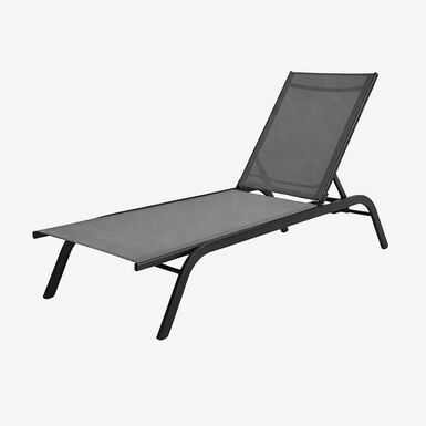 Tumbona de jard&iacute;n de textileno gris Oasis