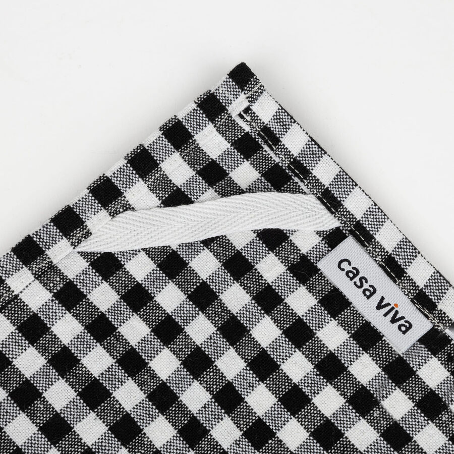 Set 2 paños rayas negro Bakou 50x70cm