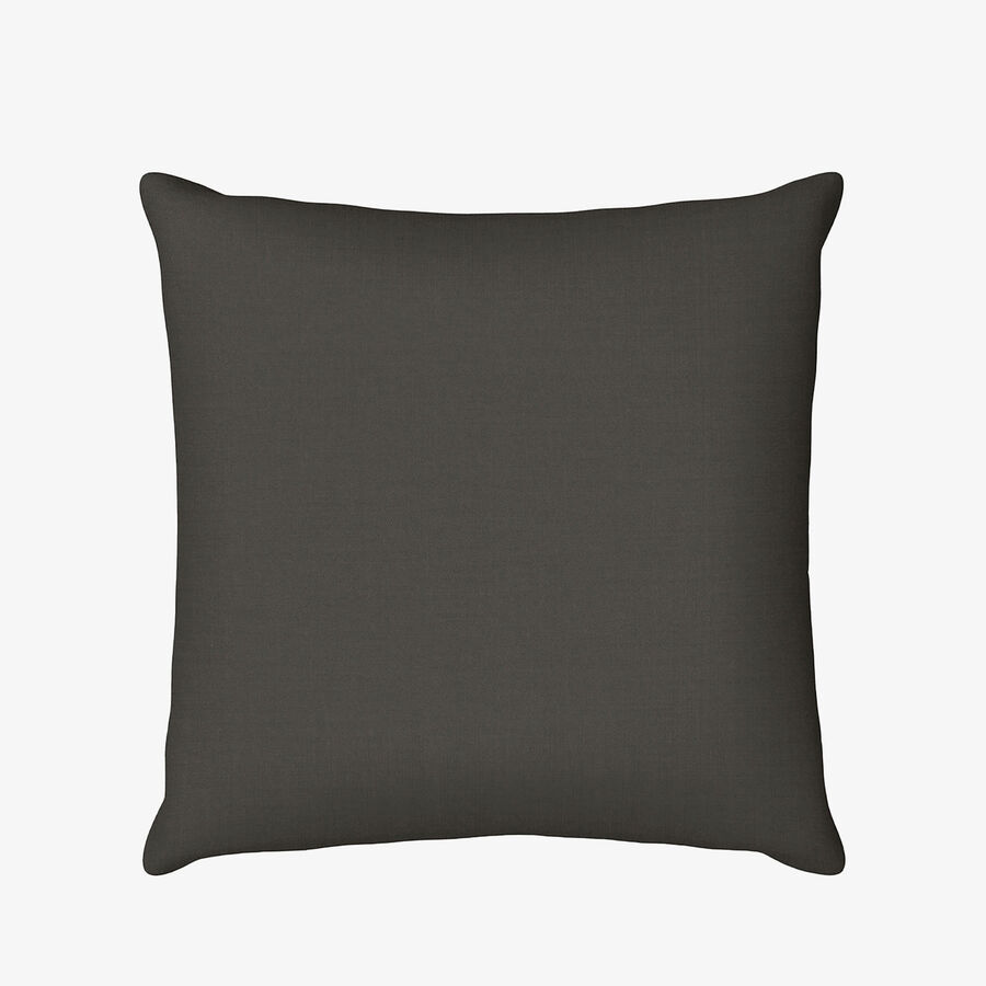 Funda de coj&iacute;n de lino gris antracita 45x45cm Clau&Chloe