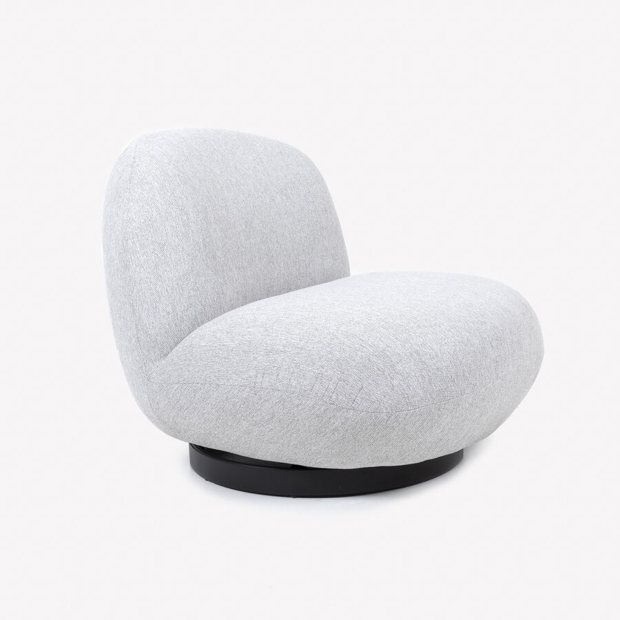 Butaca gris giratoria Pacha 81x95x71cm Clau&Chloe