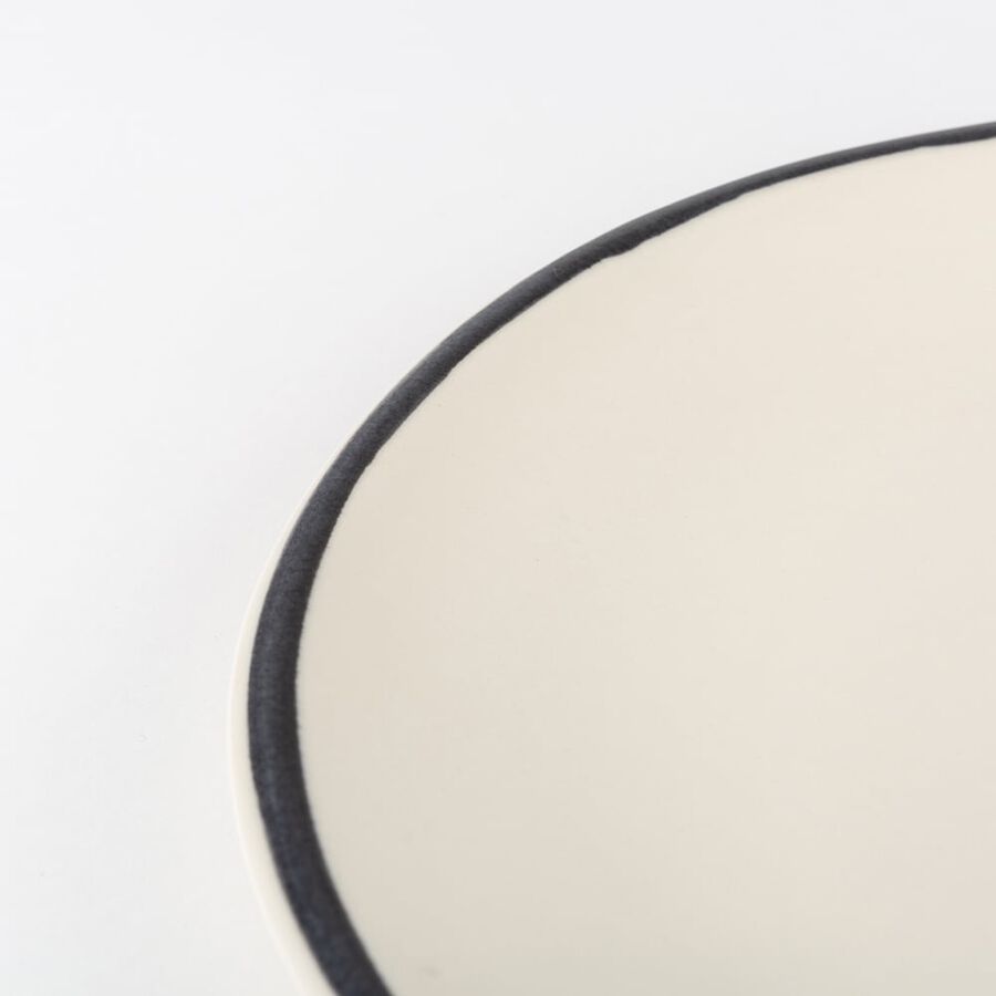 Plato llano de gres blanco Arty 27cm