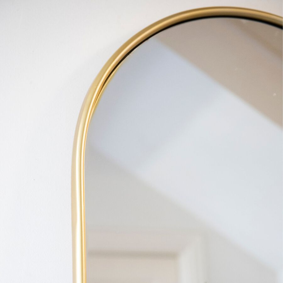 Espejo de pared dorado Ander 107x60cm