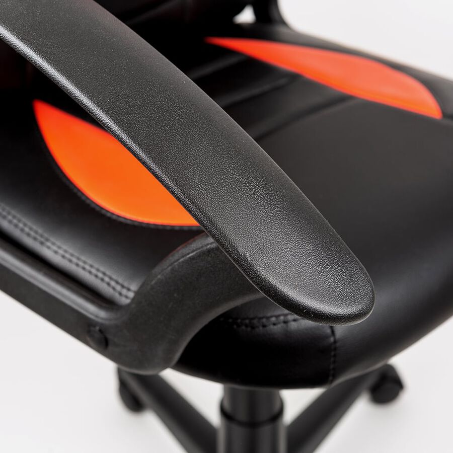 Silla gamer de oficina roja y negra