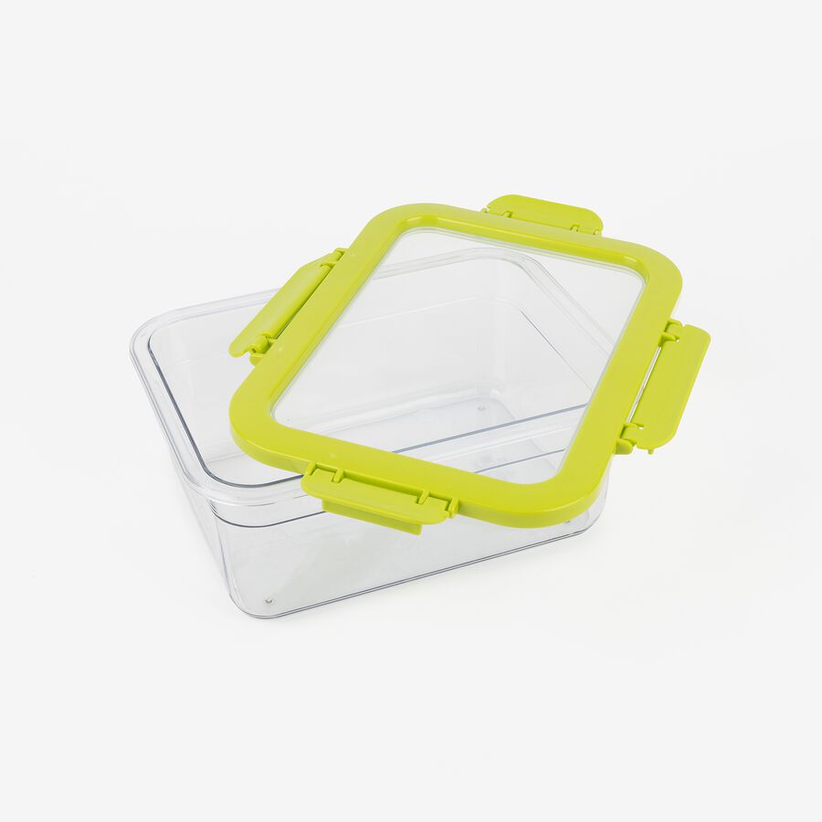 T&aacute;per de polipropileno rectangular herm&eacute;tico Samba 23x18x10cm - 2,2L