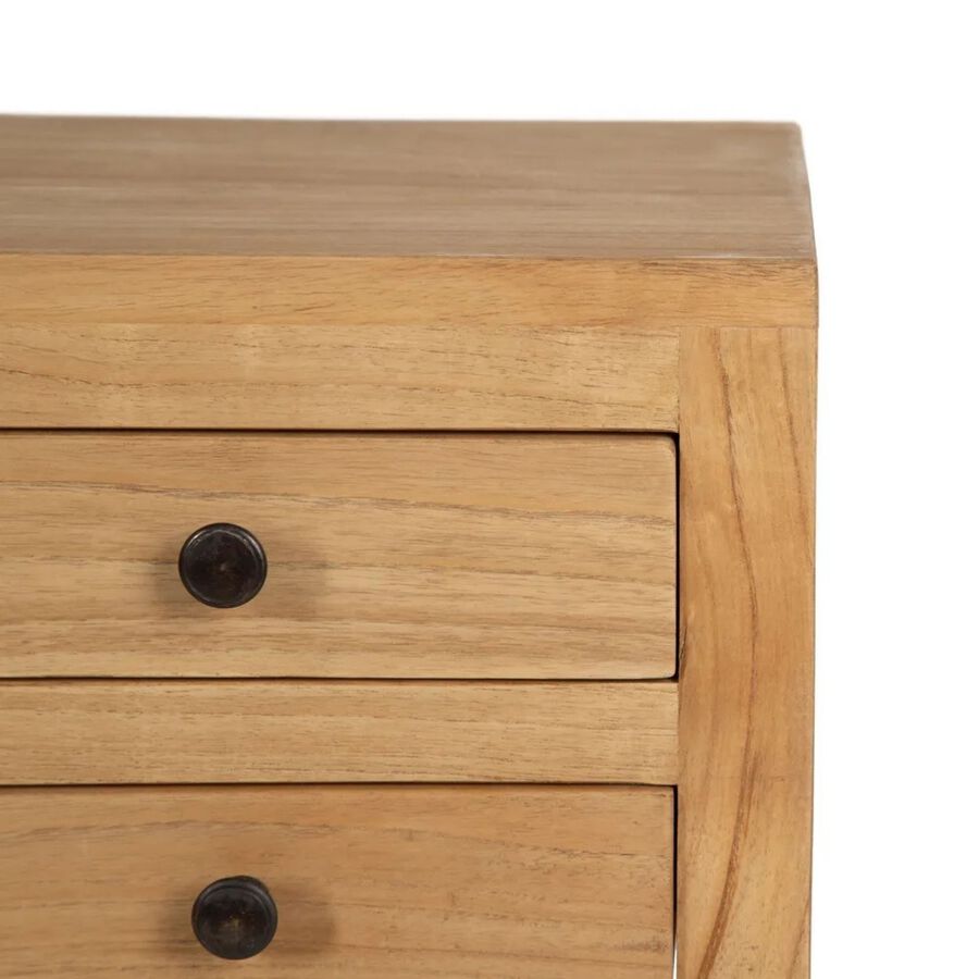 Consola de madera de mindi 85x26x85cm