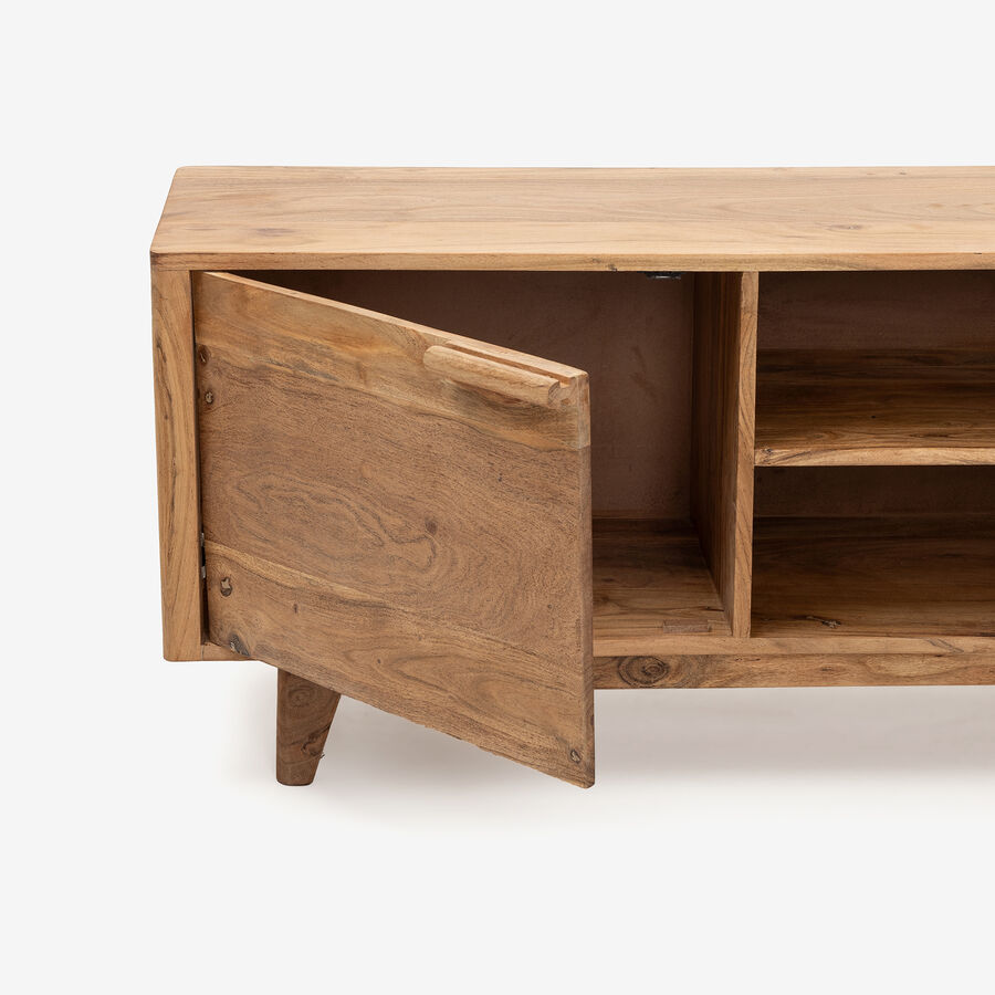 Mueble de TV de madera de acacia Attic 160x40x55cm Clau&Chloe