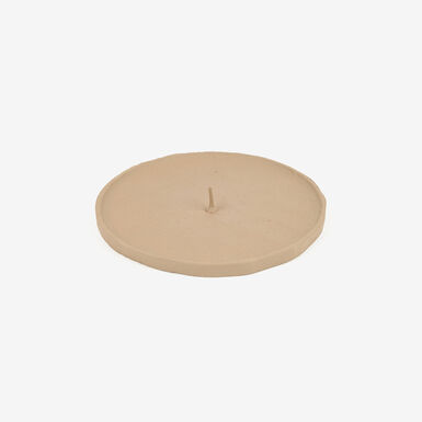 Portavelas beige 11cm