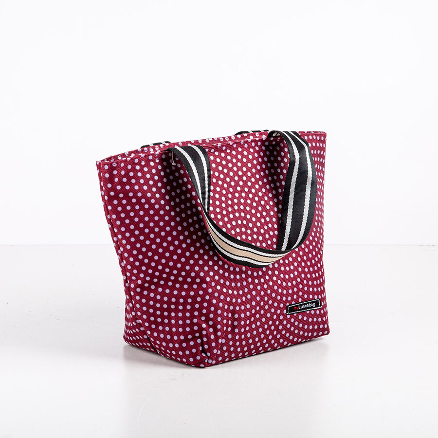 Bolsa lunch bag burdeos Dots Iris