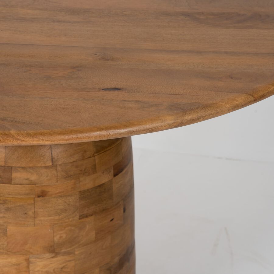Mesa de comedor redonda de madera de mango Pisa &Oslash;120x76 Clau&Chloe