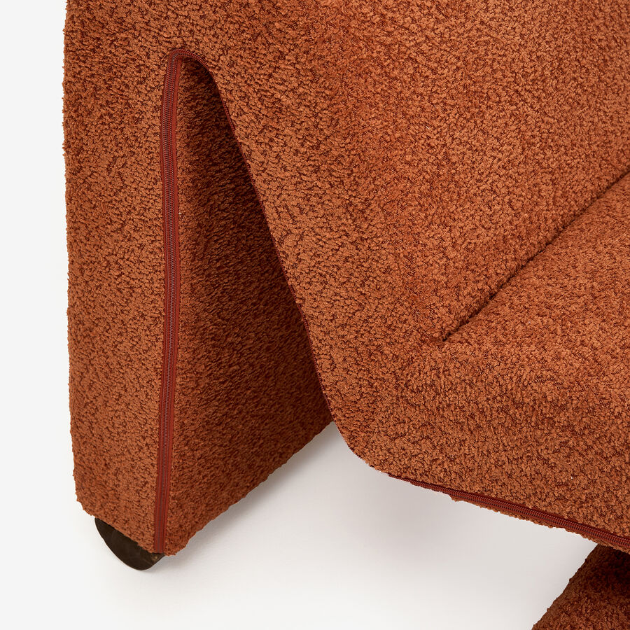 Butaca borreguito cobre Ailen 59x86x64cm Clau&Chloe