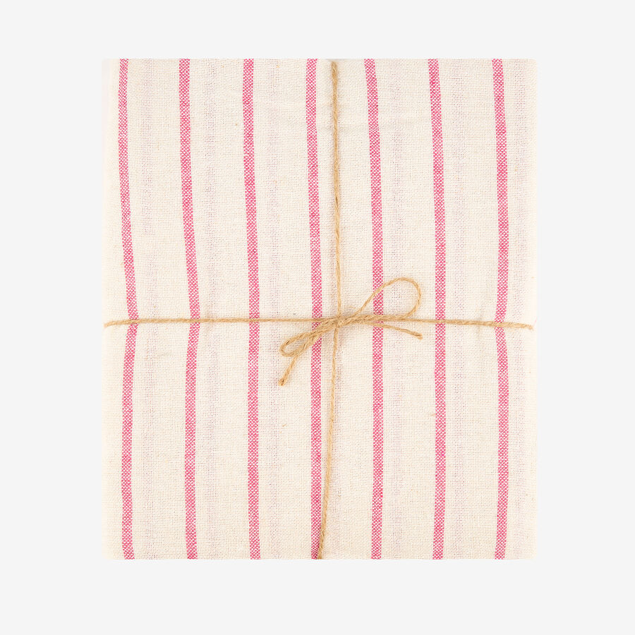 Mantel de algodón raya roja Modena 150x200cm