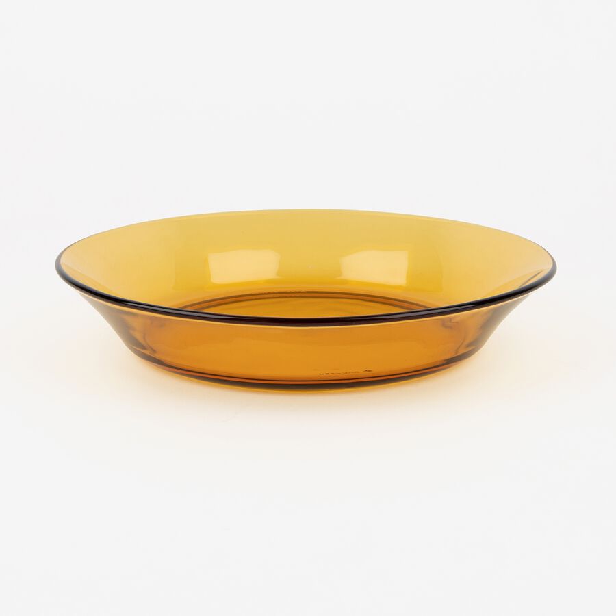 Plato hondo de vidrio opal Lys Ambar Duralex Picardie &Oslash;19cm