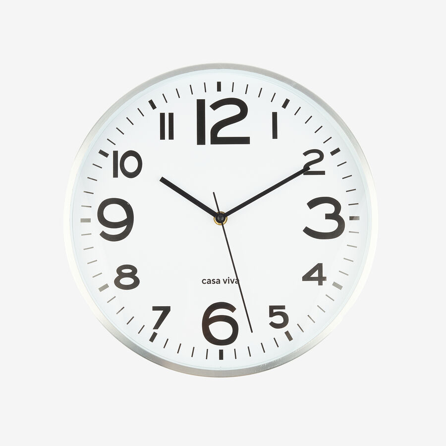 Reloj de pared de aluminio &Oslash;30cm