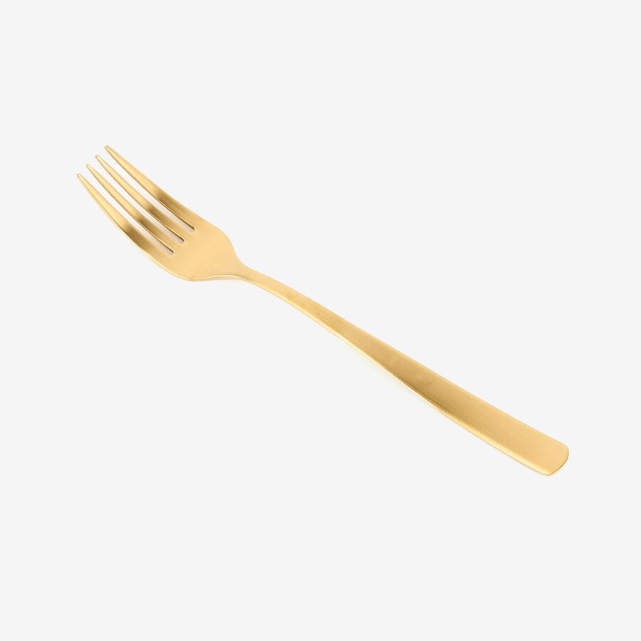 Tenedor de mesa de acero inoxidable dorado Kipla