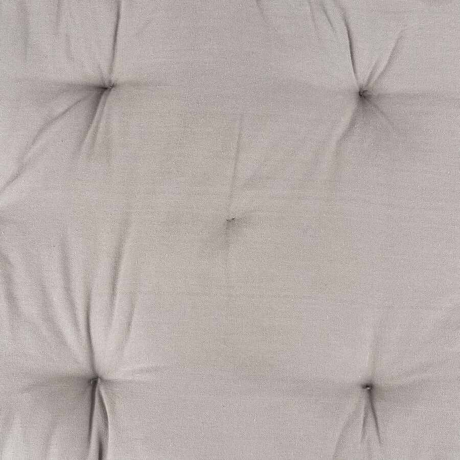 Cojín de respaldo gris 122x55x10cm