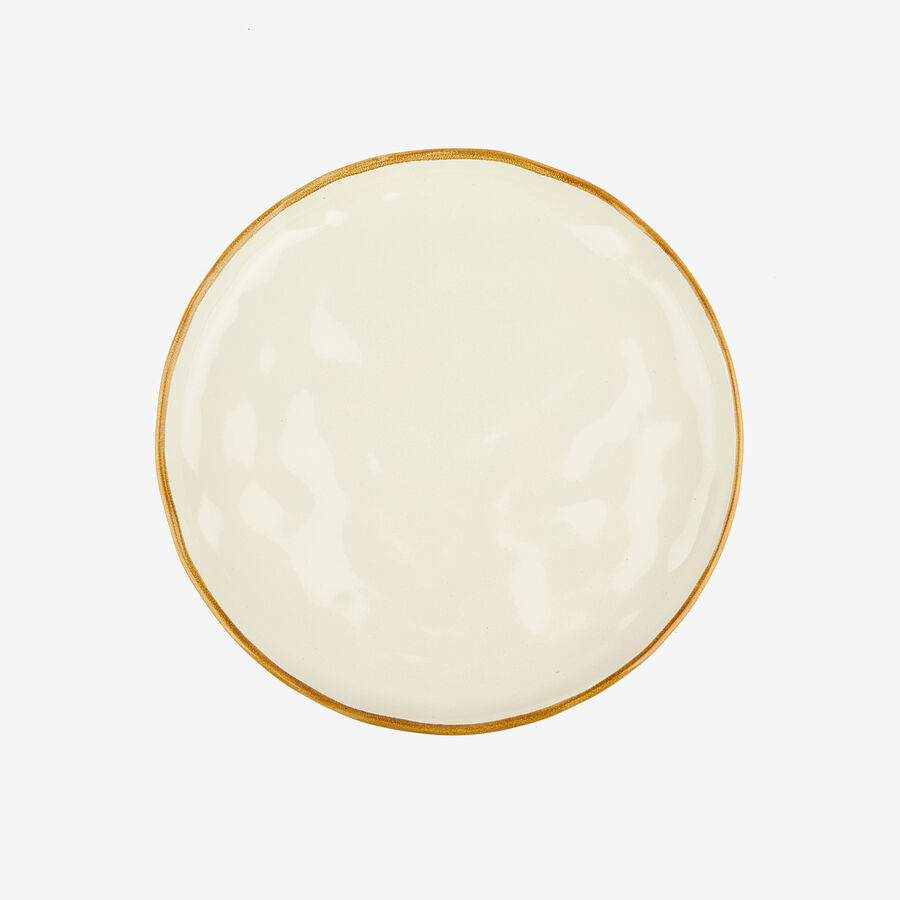 Vajilla de 12 piezas de cerámica marfil Albero