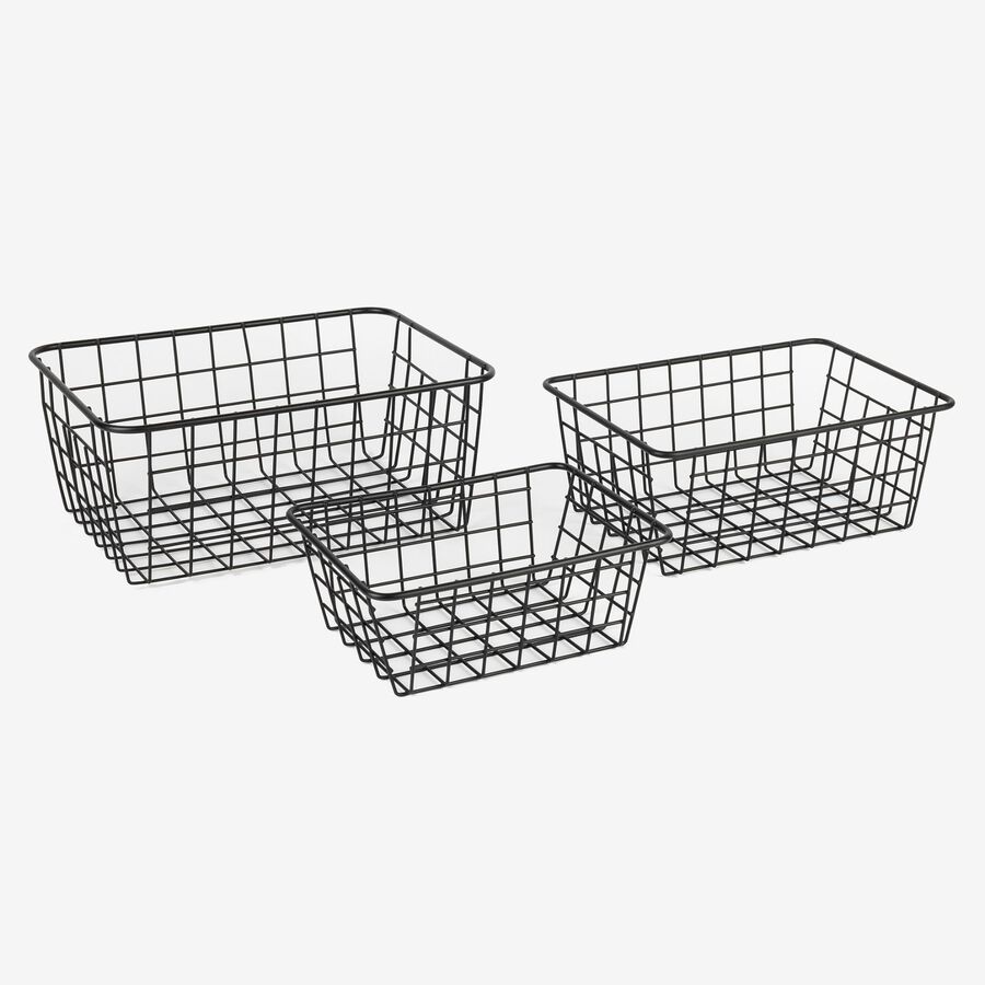 Cesta rectangular de metal 20x15,5x8cm