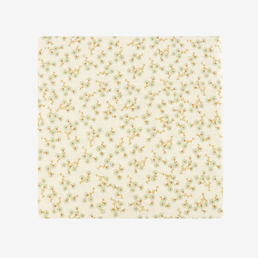 Mantel verde de algodón reciclado Begonia 135x200cm