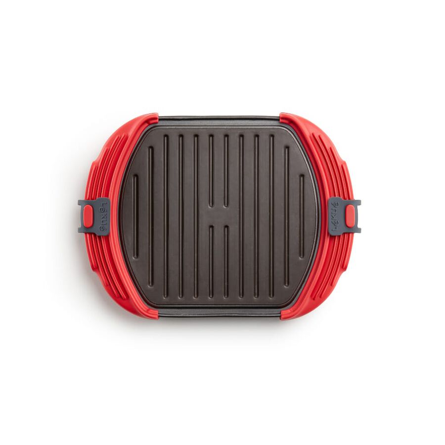 Grill para microondas con asas de silicona XL - L&eacute;ku&eacute;