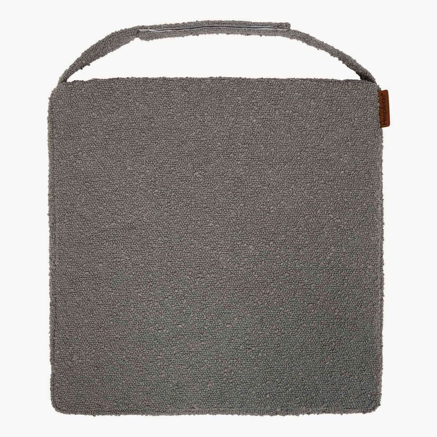 Cojin para silla de jard&iacute;n con velcro antracita Soreya 40x40cm