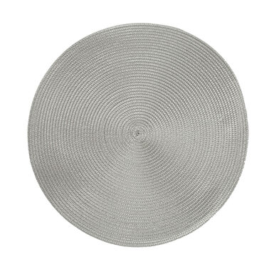 Mantel individual redondo gris Oier &Oslash;38cm