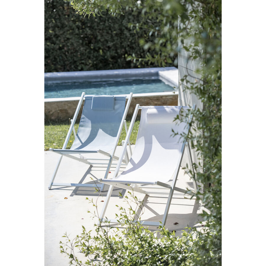 Hamaca de jard&iacute;n azul de aluminio Ereses 101 cm