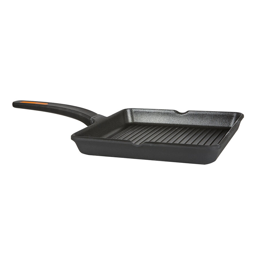 Grill de aluminio con rayas Efficient Plus Ø28cm