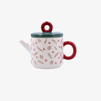 Set de tetera y taza de dolomita verde y rojo Clau&Chloe