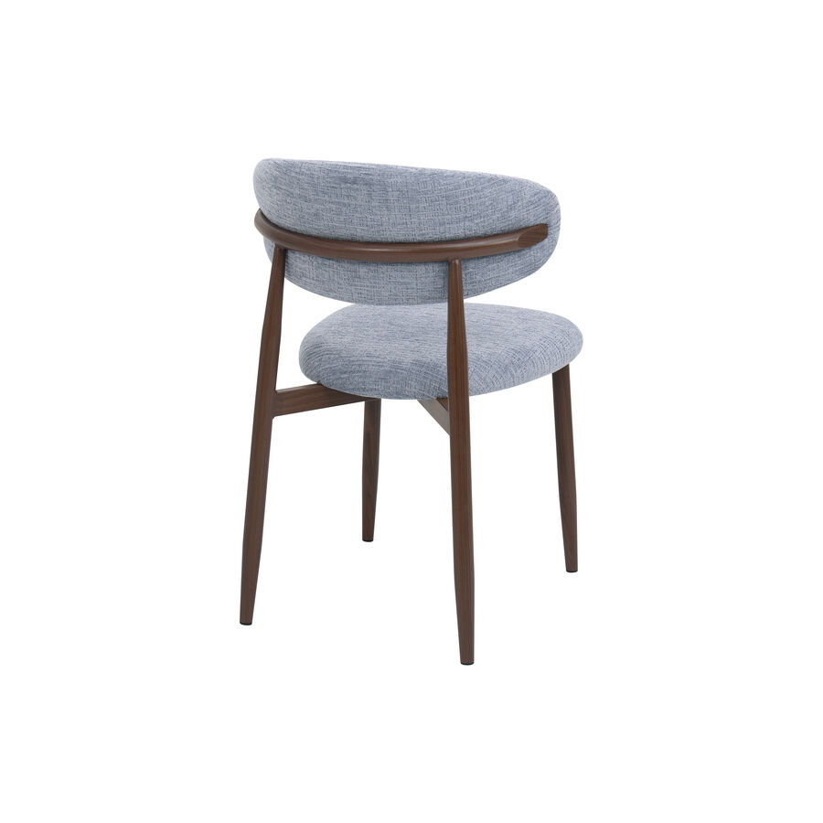 Silla de comedor efecto madera azul Martina 54x52x76cm Clau&Chloe