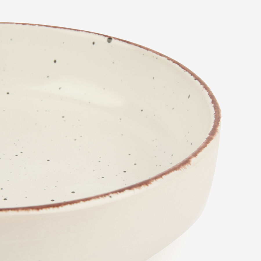 Vajilla de 12 piezas de cerámica beige Iria