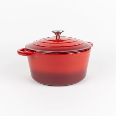 Olla roja de hierro fundido esmaltado Rauta &Oslash;24x11,5cm